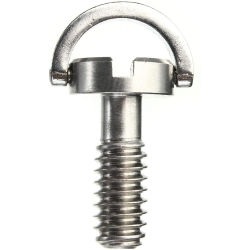 GENERIC Camera Mounting Screw, 6PCs Long Longer Shaft Steel Flat Head D Shaft D-Ring 1/4" Mounting Screw Screws Adapter 1/4