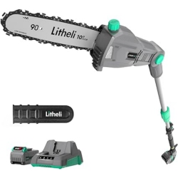 LITHELI Cordless Pole Saw, 10-Inch 40V 2.5Ah & Charger Included