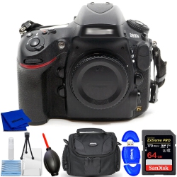 NIKON D800E Digital Slr Camera (Body Only) 25498 - 7PC Accessory Bundle