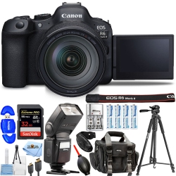CANON Eos R6 Mark Ii Mirrorless Camera With 24-105MM F/4 Lens - 12PC Bundle