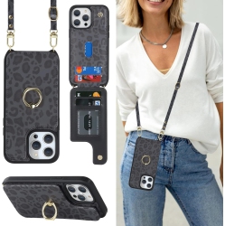 GENERIC Etui Iphone 13 Pro Max Phone Case Crossbody Iphone 12 Pro Max Phone Case With Card Holder 13 Pro Max Phone Cover