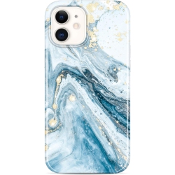 GENERIC Sparkle Glitter Case Compatible With Iphone 12 Mini Marble Design Slim Shockproof Tpu Soft Rubber In Gold