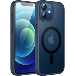 GENERIC Magnetic Case for Iphone 12/12 Pro 6.1-Inch Compatible With Magsafe, Translucent Matte Back Slim Shockproof