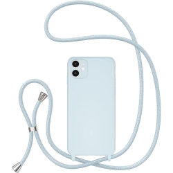 GENERIC Crossbody Lanyard Phone Case for Iphone 12, Silicone Phone Cover With Adjustable Necklace Strap Soft Belt Neck