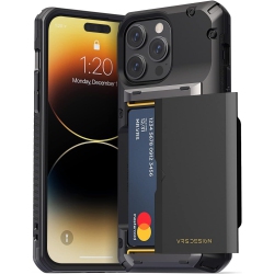 GENERIC Damda Glide Pro for Iphone 14 Pro Max, Sturdy Semi Auto Wallet [4 Cards] Case Compatible for Iphone 14 Pro