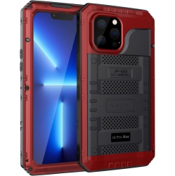 GENERIC for Iphone 13 Pro Max Case Waterproof, Metal Case With Built-In Screen Protector, Full Body Protective