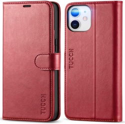 GENERIC Iphone 12 Mini Case, Iphone 12 Mini Wallet Case With Rfid Blocking Card Slot Kickstand Magnetic Clasp Closure Tpu