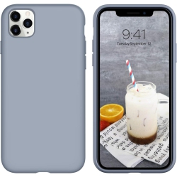 GENERIC Iphone 11 Pro Max Case, Liquid Silicone Soft Gel Rubber Slim Cover With Microfiber Cloth Lining Cushion