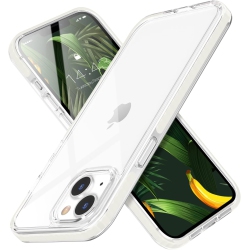 GENERIC Compatible With Iphone 14 Plus Case Clear Thin Slim Crystal Transparent Cover Shockproof Bumper Case