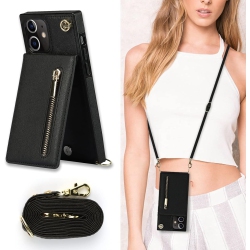 GENERIC Crossbody Phone Case for Iphone 12 Mini Case With Card Holder for Women, Iphone 12 Mini Case Wallet With Strap