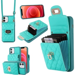 GENERIC Phone Case for Iphone 12 Pro Iphone12 6.1 Wallet Cover With Credit Card Holder Shoulder Crossbody Strap Long