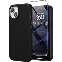 GENERIC Leather Case Compatible With Iphone 14 Case 6.1 Inch, Premium Pu Leather Phone Case Cover (With Metallic Buttons