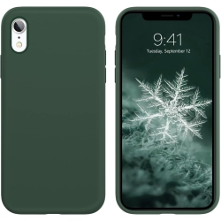 GENERIC Iphone Xr Case, Liquid Silicone Soft Gel Rubber Slim Cover With Microfiber Cloth Lining Cushion Shockproof Full