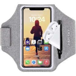 GENERIC Cell Phone Running Armband With Airpods Zipper Pocket Armband Case Running Holder for Iphone 14 Pro Max/13/12 11 Pro