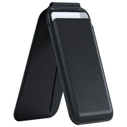 Satechi Vegan-Leather Magnetic Wallet Stand with MagSafe - Black