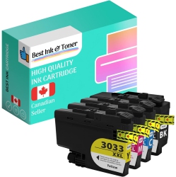 INK HOUSE Best Ink Compatible Brother Lc3033 Ink Cartridge Combo (Bk/c/m/y)