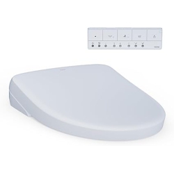 TOTO SW4736AT40#01 WASHLET+ Electronic Bidet Smart Toilet Seat, Elongated, Cotton White