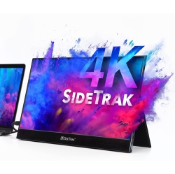 SIDETRAK Solo 15.6" Freestanding Portable 4K Monitor, USB-C Or Mini HDMI