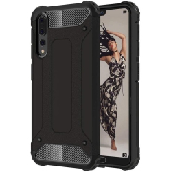 GENERIC [Armor] Case for Huawei P20 Pro, Heavy Duty [4 Corners Shockproof Protection] Bumper Cover (Black)