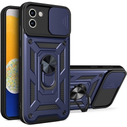 GENERIC Case for Samsung Galaxy A03 With Slide Camera Cover, Military Grade Heavy Duty Protection Phone Case Cover