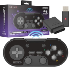 RETRO-BIT Onyx Legacy16 Wireless USB Controller Snes [] In Black