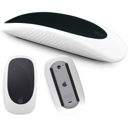 DOLAER Silicone Mouse Cover for Magic Mouse I&ii, Imac Mouse Cover Case Mouse 2 Skin, Anti-Drop Mouse Glove(White)