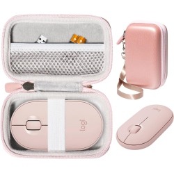 DOLAER C Mouse Case for Logitech Pebble, Pebble M350, M355, I345 Wireless Bluetooth Mouse (Rose Gold)