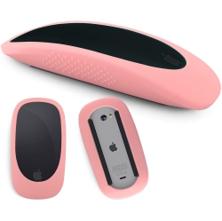 DOLAER Silicone Mouse Cover for Magic Mouse I&ii, Imac Mouse Cover Case Mouse 2 Skin, Anti-Drop Mouse Glove(Pink)