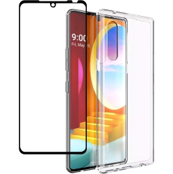 SUPERSHIELD Case for Lg Velvet 5G/4G Case With Tempered Glass Screen Protector, Flexible Tpu Phone Case, Anti-Yellowing, Anti-Scratch, 9H Hardness