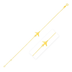 AVERA GROUP 14K Gold Airplane Bracelet In Yellow