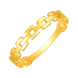 AVERA GROUP 14K Gold Chain Link Ring In Yellow