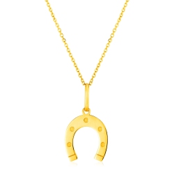 AVERA GROUP 14K Gold Necklace With Horseshoe In Yellow