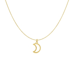 AVERA GROUP 14K Gold Necklace With Moon In Yellow
