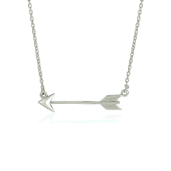 AVERA GROUP Necklace With Arrow In Sterling In Silver