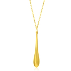AVERA GROUP 14K Gold Teardrop Shape Long Pendant In Yellow