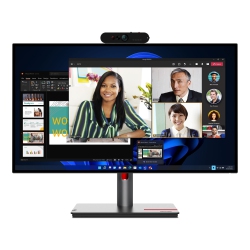 LENOVO Thinkvision P27Q-30 27 Inch Monitor With Thinkvision Mc60 Monitor Webcam