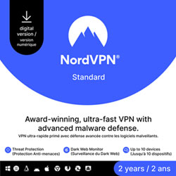 Nordvpn Standard (Pc/mac) - 10 Appareils - 2 Ans - Téléchargement Numérique