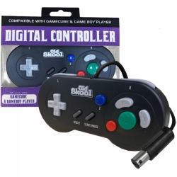 OLD SKOOL Gamecube & Gamboy Player Digital Controller In Black