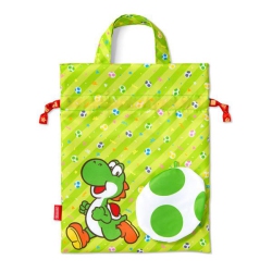 NINTENDO Super Mario Home & Party Yoshi & Egg 2Way Mini Wrapping Cloth Bag [] In Multicolor