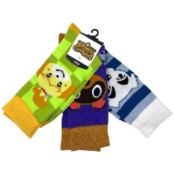 BIOWORLD Animal Crossing Isabelle, Tom Nook & Kk Slider Crew Socks 3 Pack [] In Multicolor
