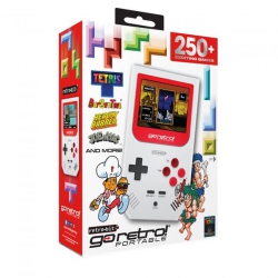 RETRO-BIT Go Retro Portable Preloaded Games Handheld System V2 [] In Red