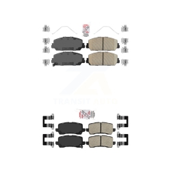 AMERIBRAKES Front Rear Ceramic Disc Brake Pads Kit for Acura Rlx Knf-100759