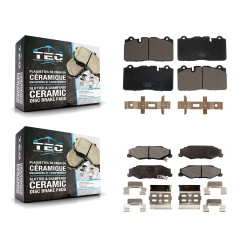 TEC Front Rear Ceramic Brake Pads Kit for 12 Chevrolet Corvette With Composite Brakes Ktc-100702