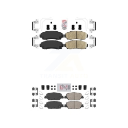 AMERIBRAKES Front Rear Ceramic Disc Brake Pads Kit for Honda Cr-V Full Hybrid Ev-Gas (Fhev) Engine Knf-100412