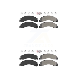 AMERIBRAKES Front Rear Semi-Metallic Disc Brake Pads Kit for Ram Dodge Sterling Truck 4500 5500 45 55 Knf-101324
