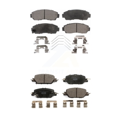 TEC Front Rear Ceramic Brake Pads Kit for 20-22 Honda Cr-V Full Hybrid Ev-Gas (Fhev) Engine Ktc-100730
