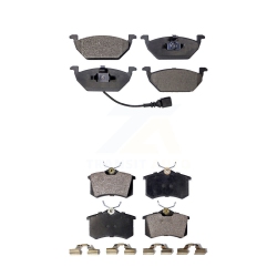 TEC Front Rear Ceramic Brake Pads Kit for Volkswagen Jetta Golf City Beetle Ktc-100385