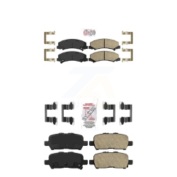 AMERIBRAKES Front Rear Ceramic Disc Brake Pads Kit for Chevrolet Impala Limited Knf-100528