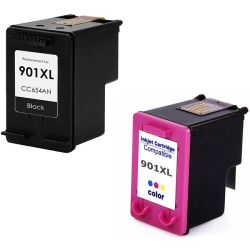 INKHOUSE Bestink Compatible HP 901Xl & Tri-Color High Yield Inkjet Cartridges for Use In Officejet 4500, G510, J4524, J4525, J4540, J4680 In Black