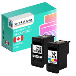 INKHOUSE Bestink Compatible Canon Pg-240Xl & Cl-241Xl Colors High Yield Ink Cartridge Combo (Bk/c/m/y) In Black